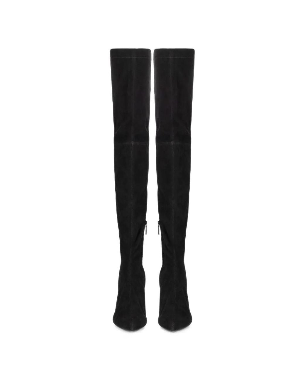 Victoria Beckham Black Harlow Stretch Suede Boots