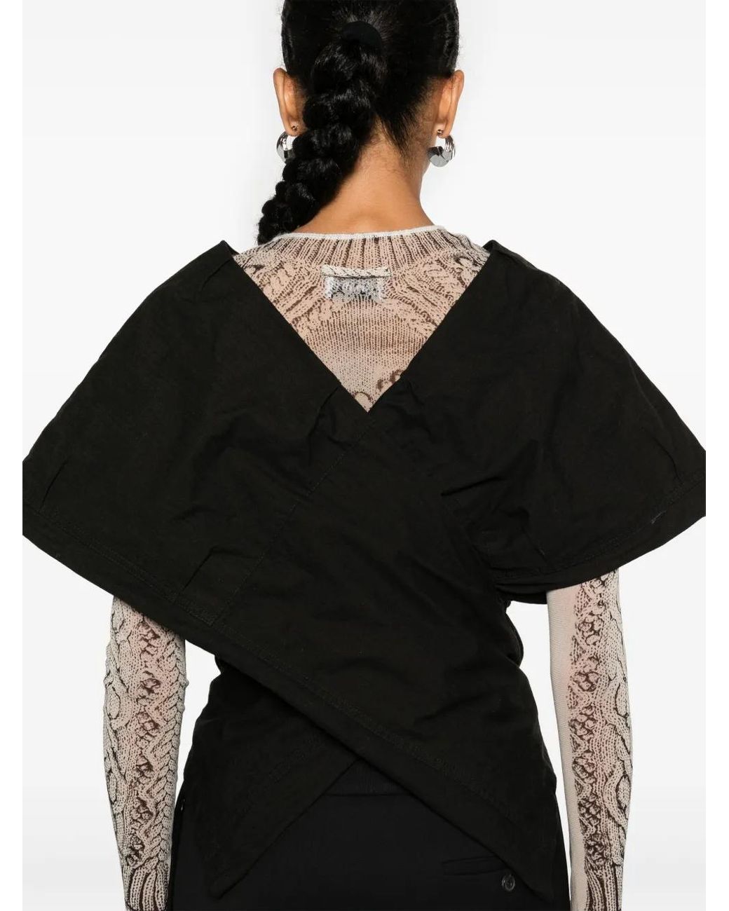 Balenciaga Black Deconstructed Top