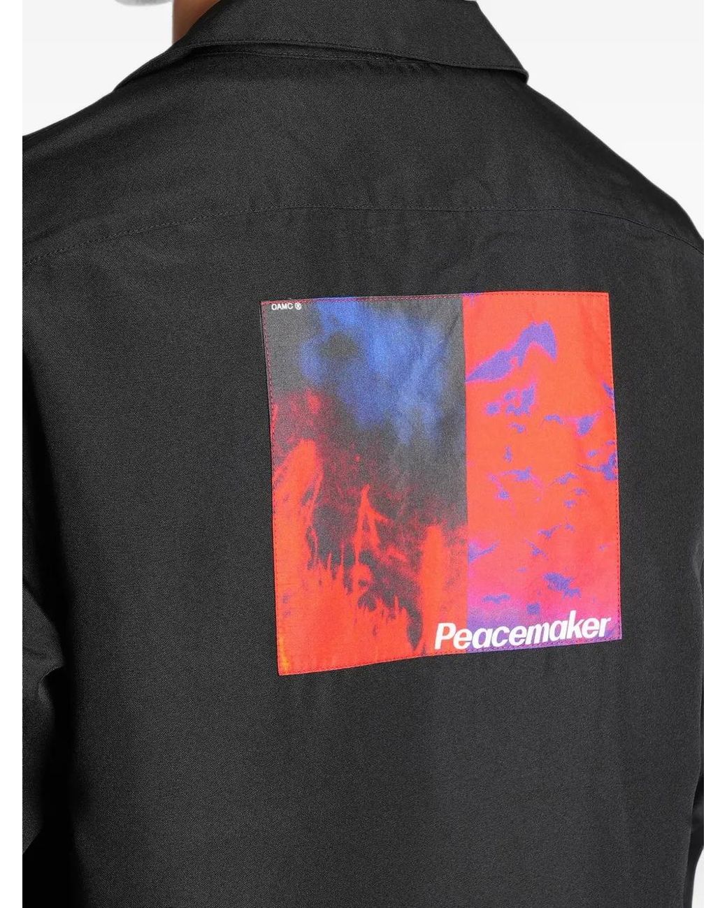 Peacemaker Oamc Black Graphic-Print Shirt for men