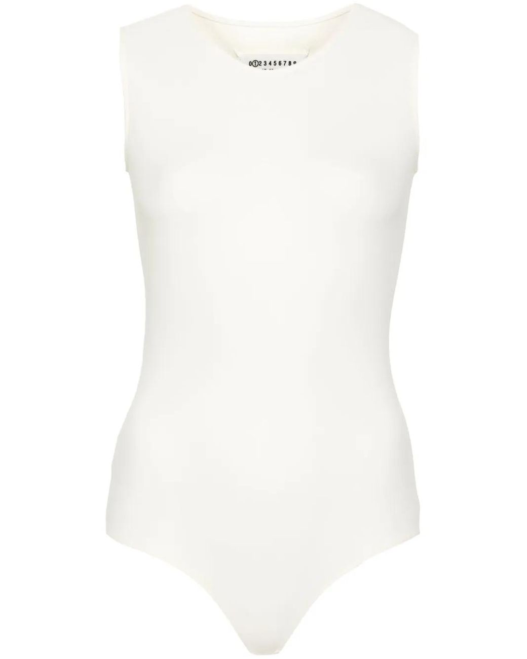 Maison Margiela White Jersey Bodysuit