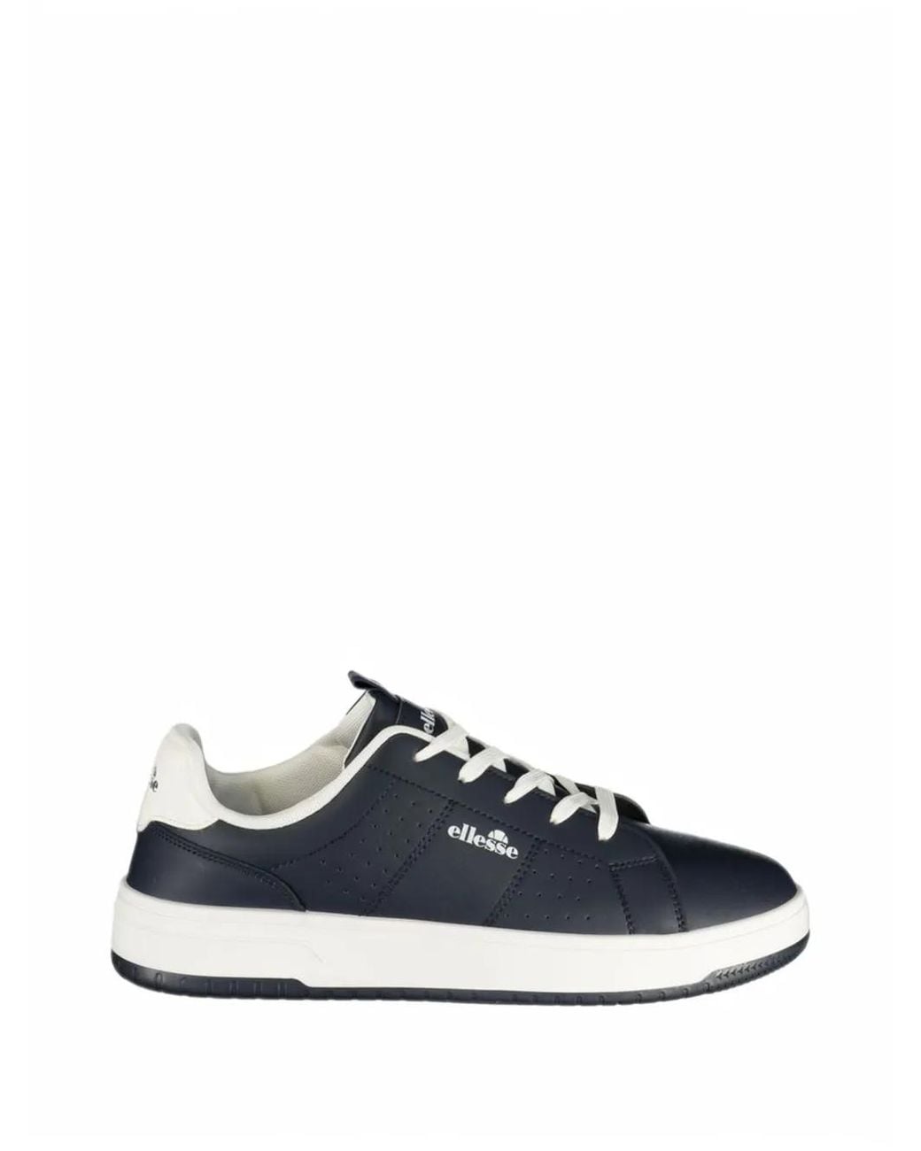 Ellesse Blue Perforated Logo-Print Sneakers for men