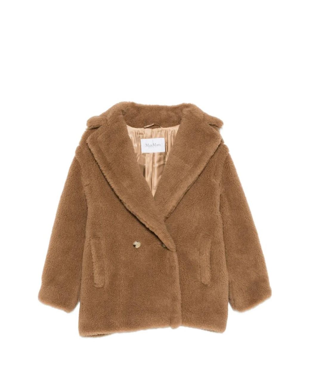 Max Mara Brown Short Teddy Bear Icon Coat