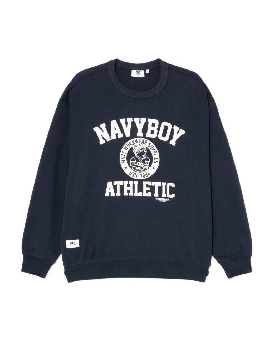 Chocoolate Blue Graphic-Print Sweatshirt for men