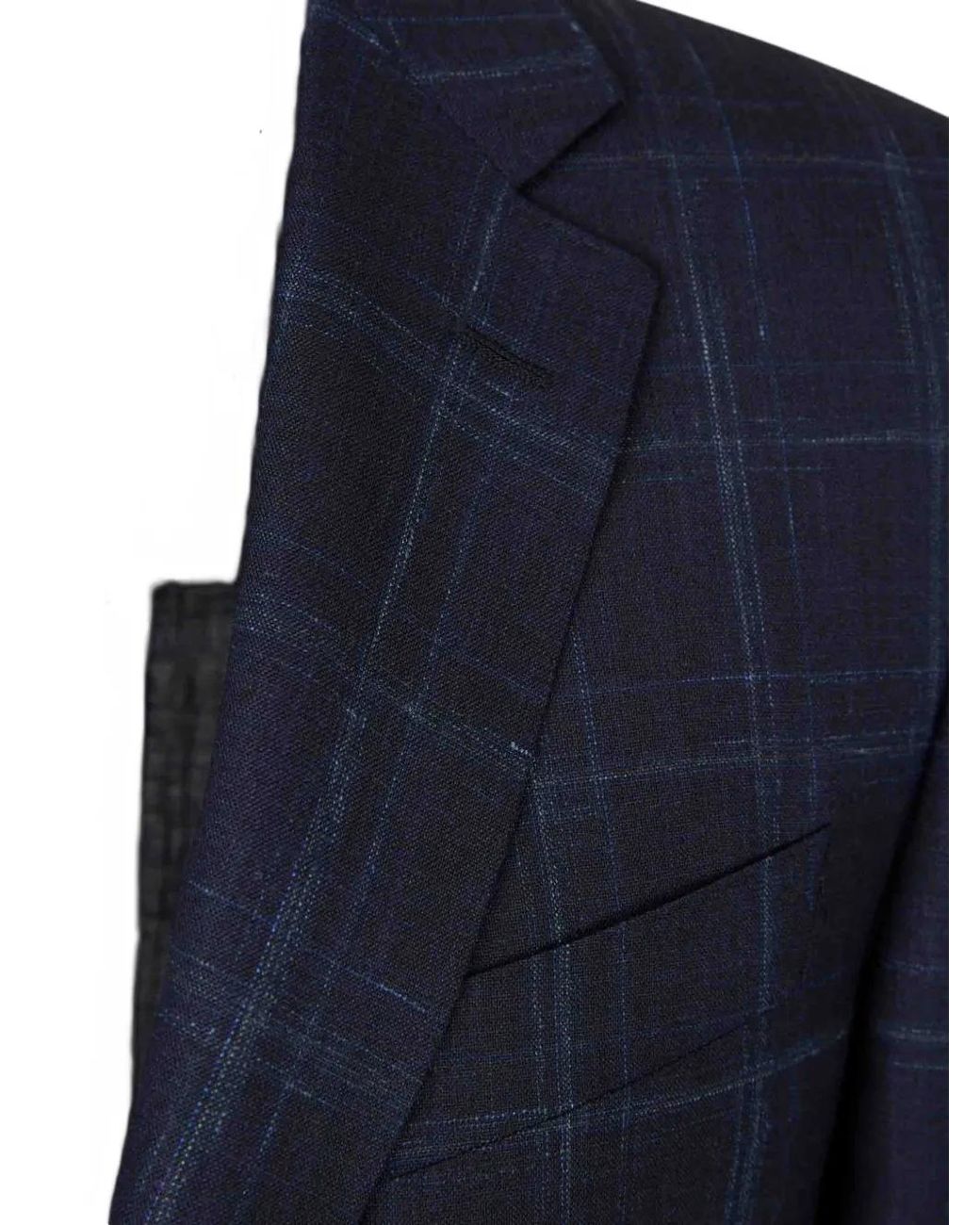 Traje A Cuadros Canali de hombre de color Blue