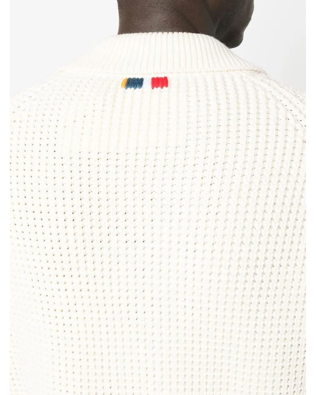 Orlebar Brown White Hindscarth Spread-Collar Jumper for men