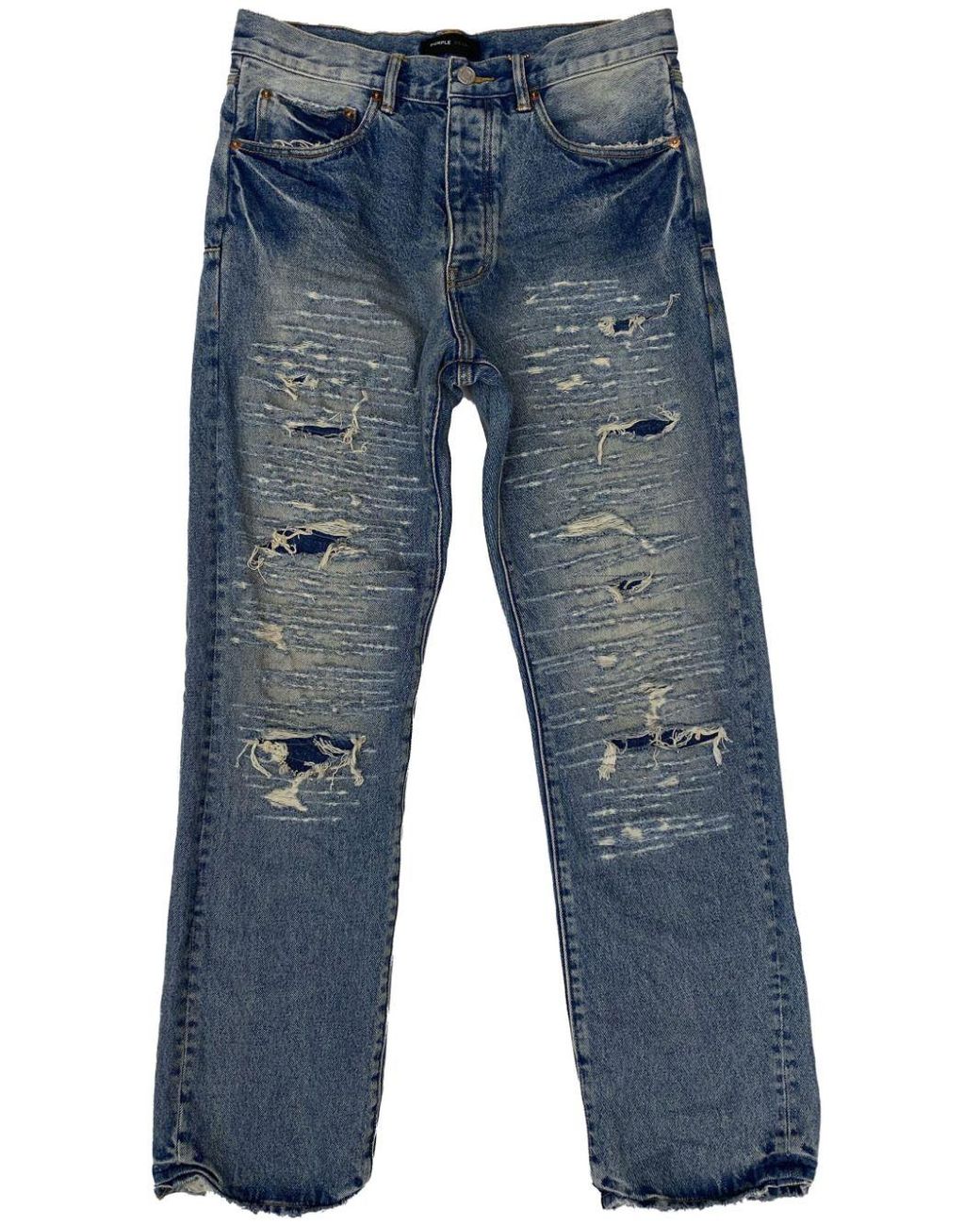 Purple Brand P011 monogram-embossed Straight Jeans - Farfetch