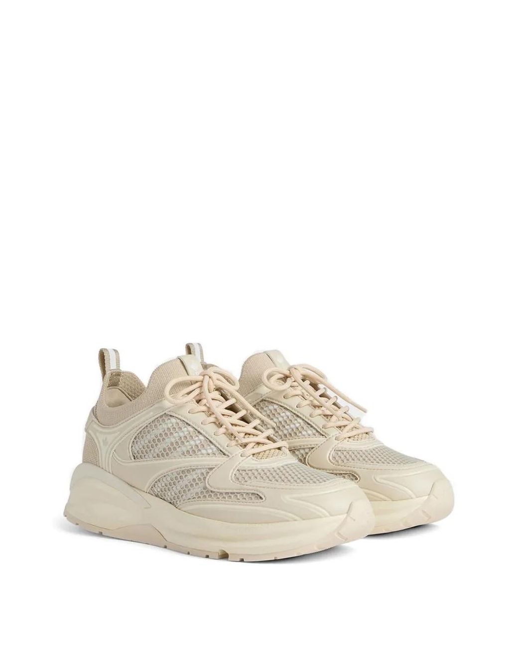 DSquared² White Dash Platform Panelled Sneakers