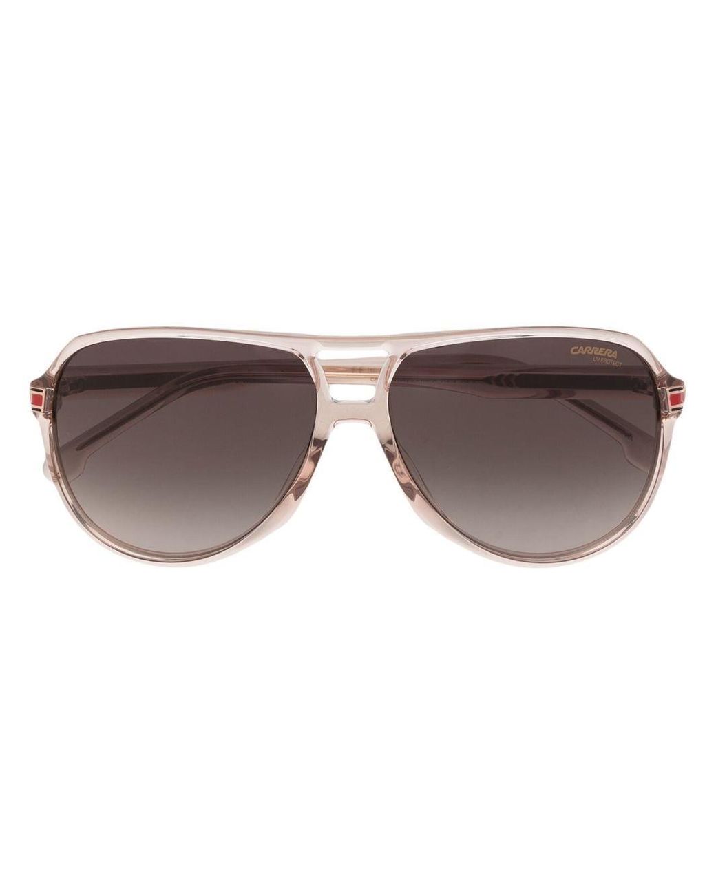 Carrera Rounded Transparent-frame Sunglasses in Pink for Men | Lyst