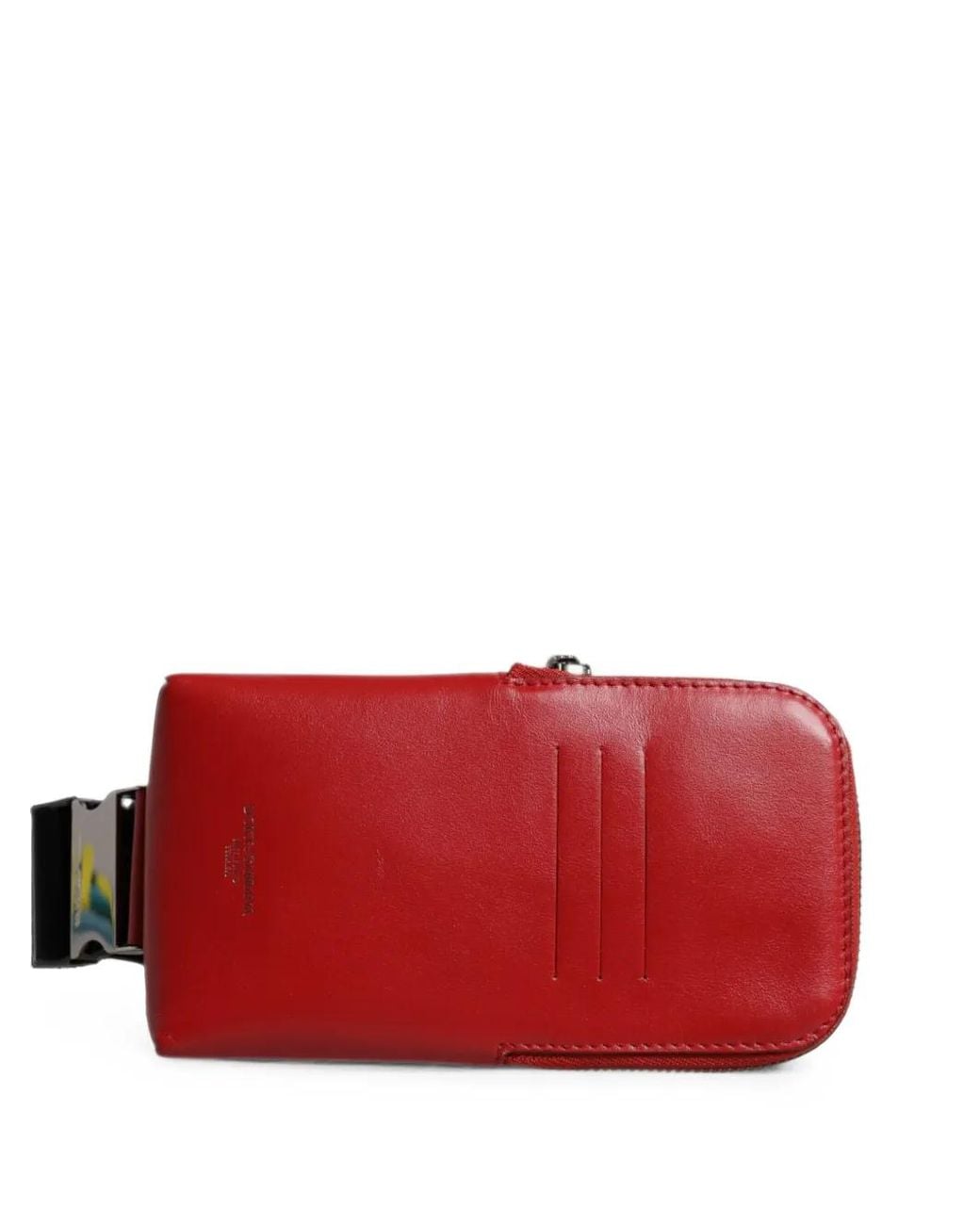 Dolce & Gabbana Red Logo-Print Zip-Around Satchel Bag