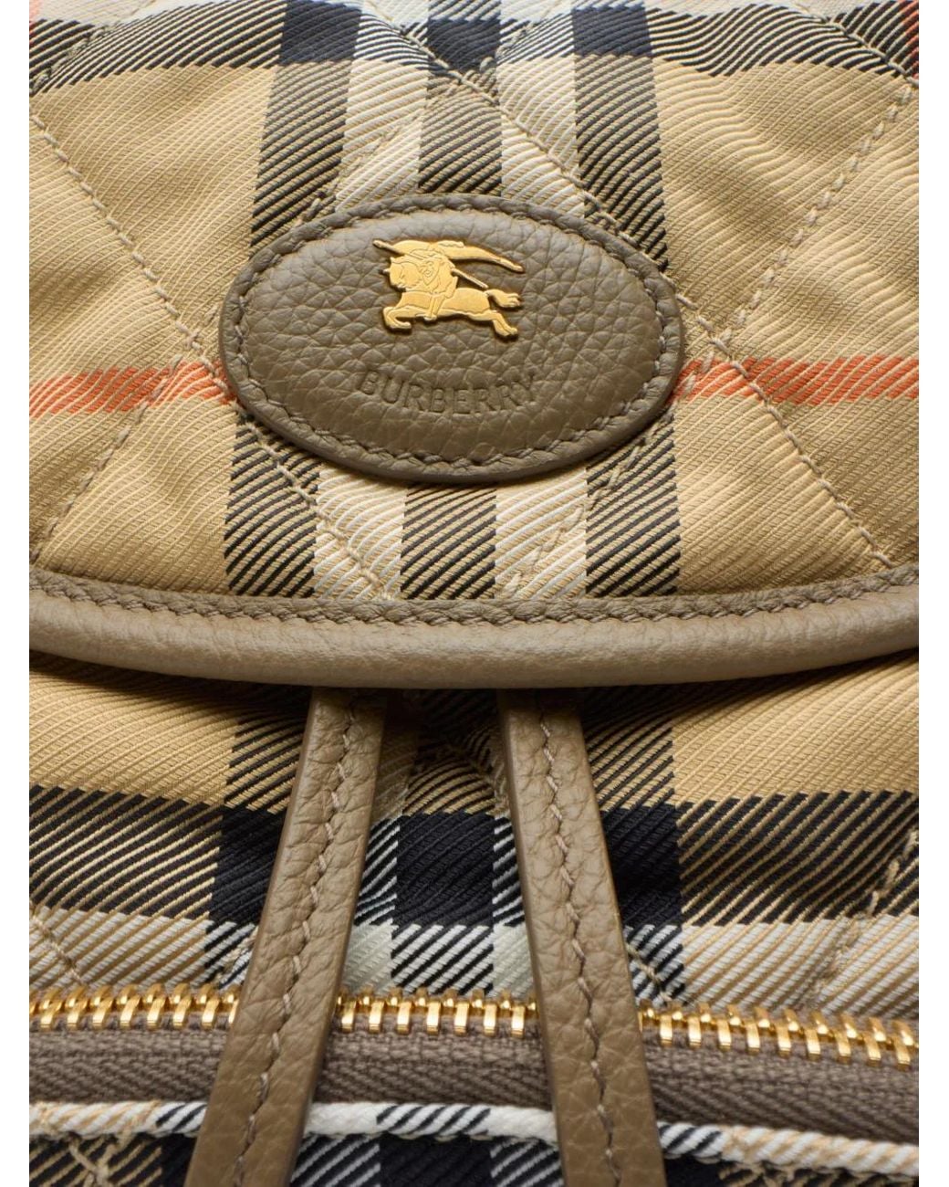 Burberry Natural Horseshoe Mini Backpack