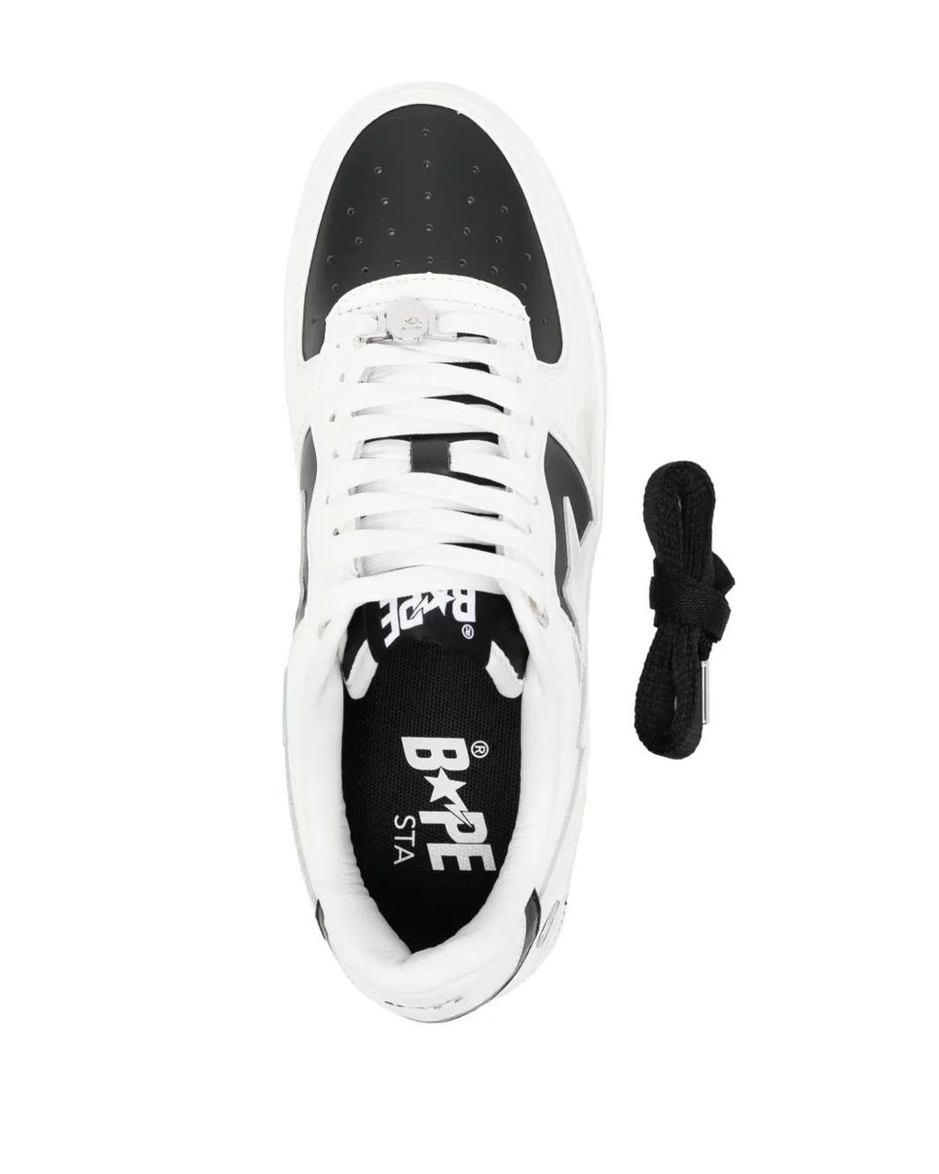 A Bathing Ape White Bape Sta #6 Sneakers for men