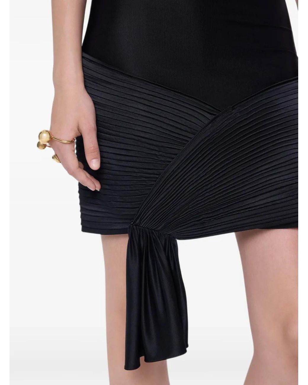 Rabanne Blue Mini Dress With Ruched Details