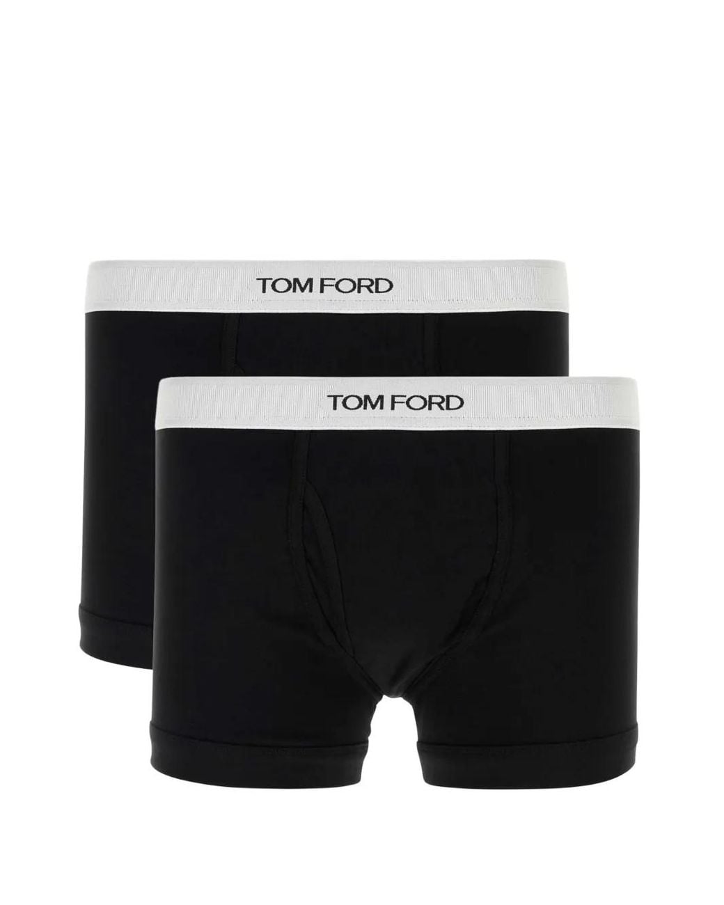 Tom Ford Black Lot De Deux Boxers À Bande Logo for men