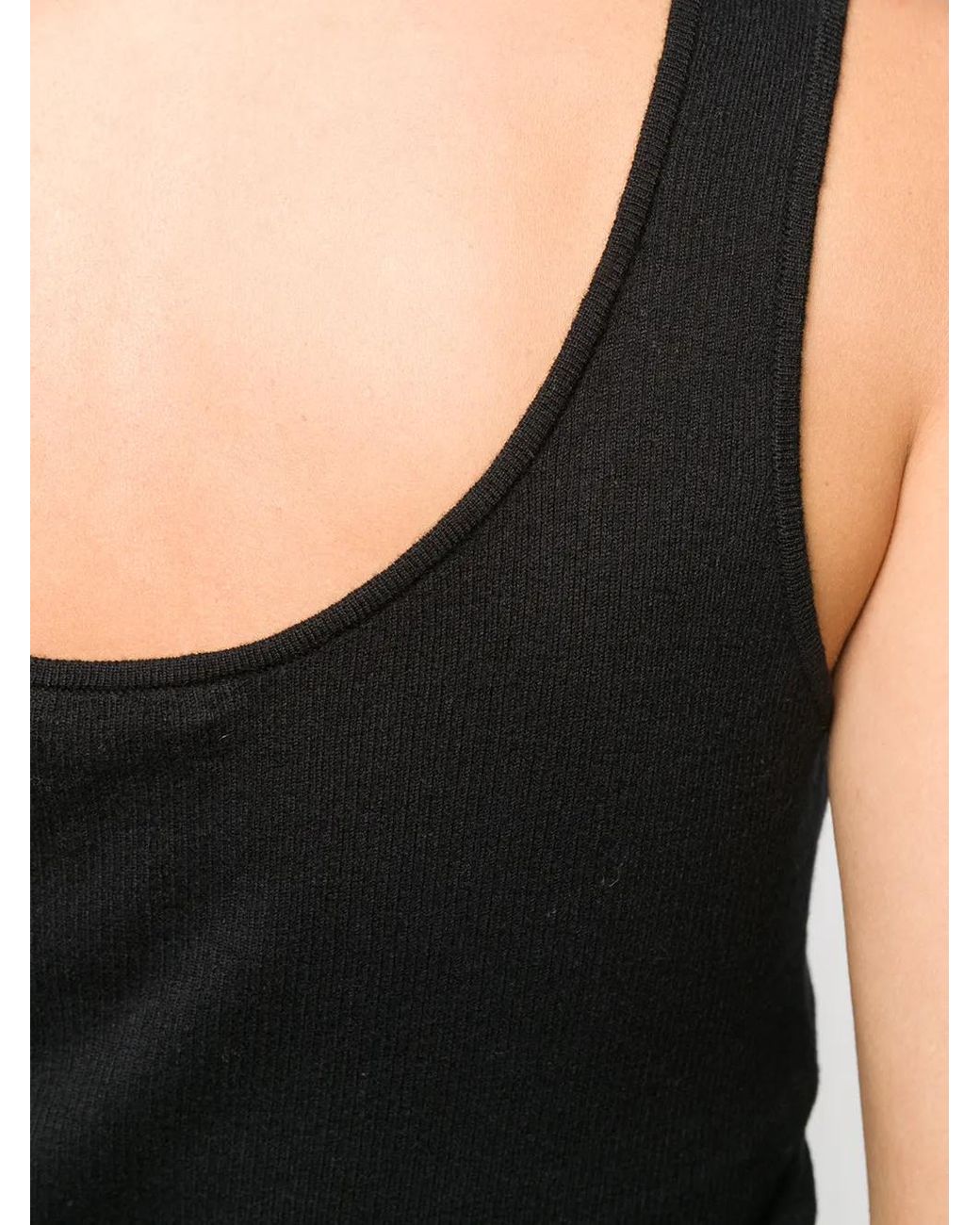 Co. Black Slim-Fit Knitted Tank Top