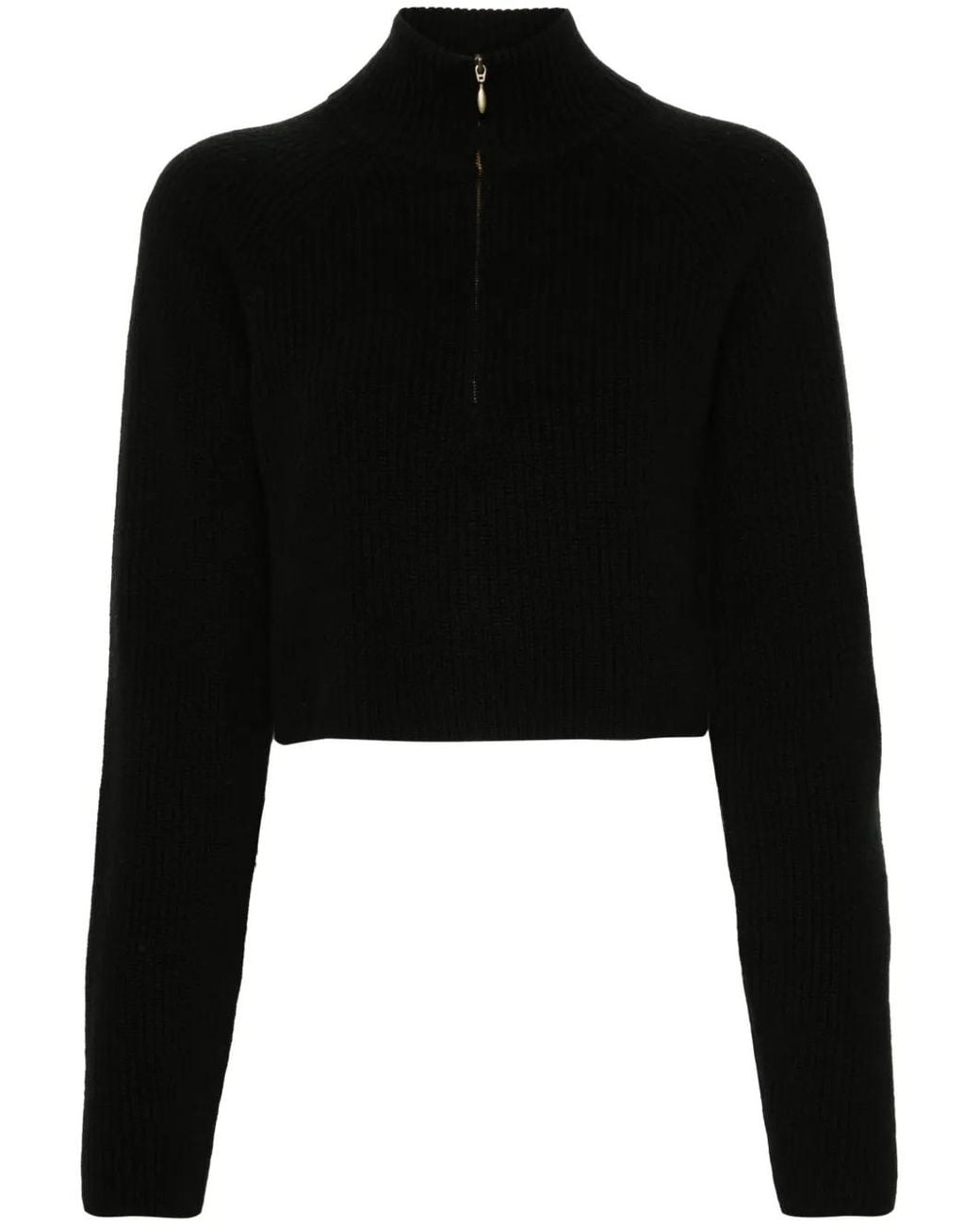 LeKasha Cropped Trui in het Black
