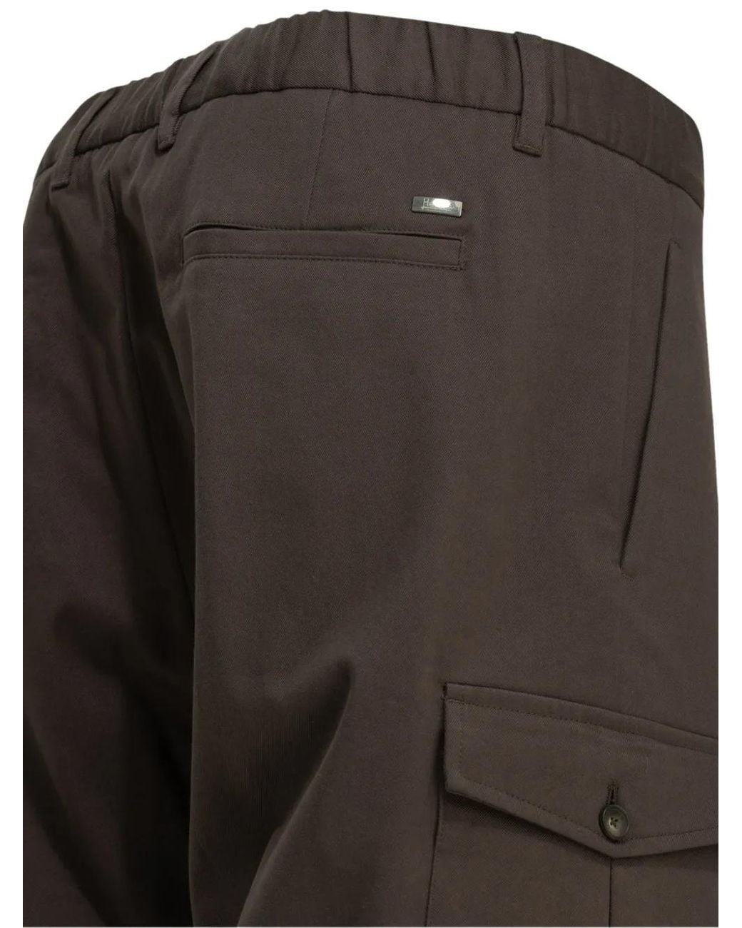 Bermudas Cargo Con Pliegues Herno de hombre de color Gray
