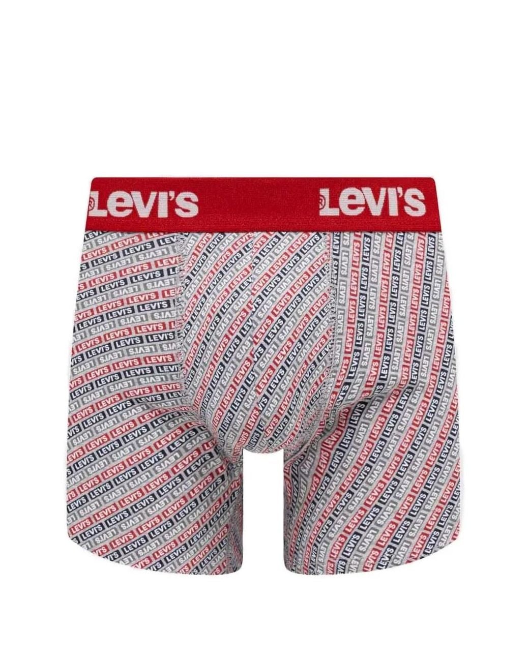 Levi's Red Logo-Waistband Boxer Briefs (Set Of Seven) for men