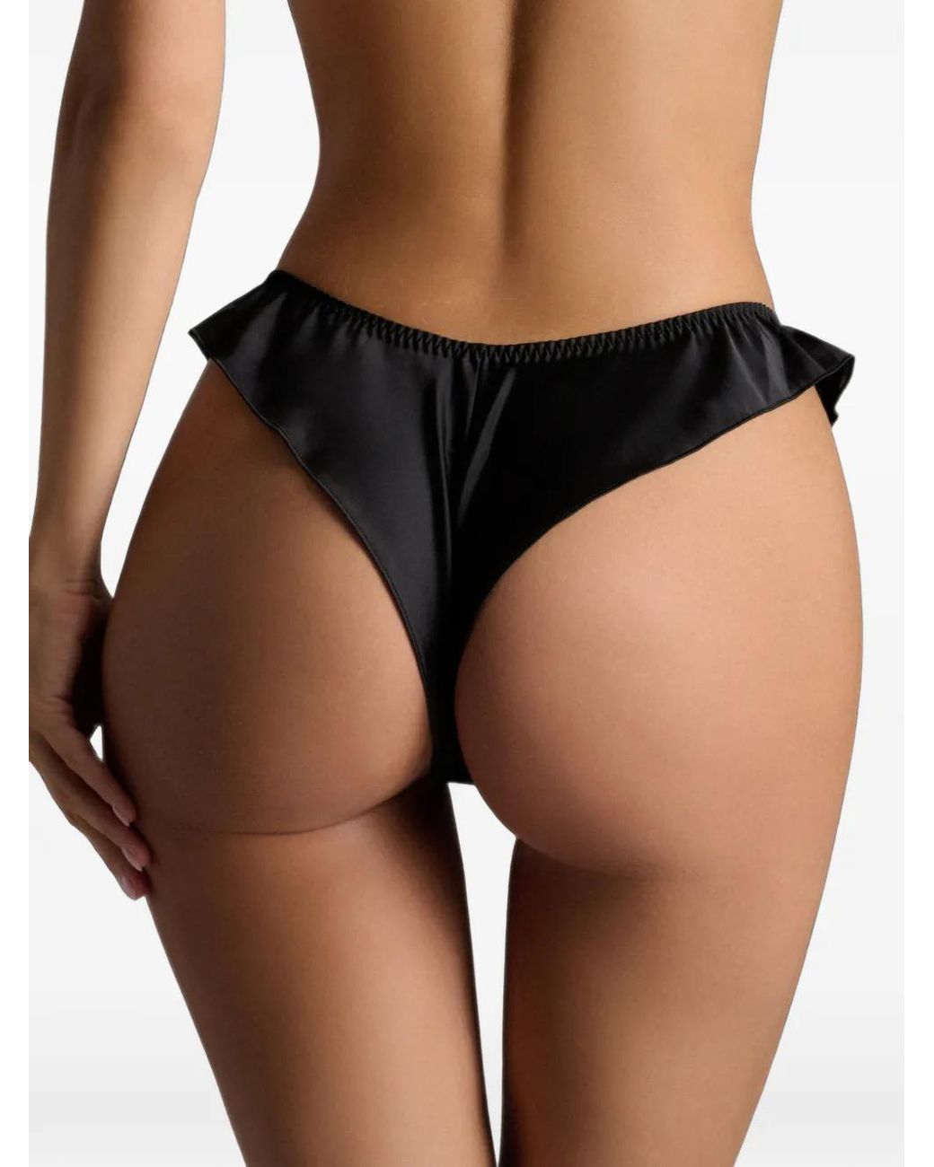 Scandale Black Culotte Brodée Dédicace À Volants