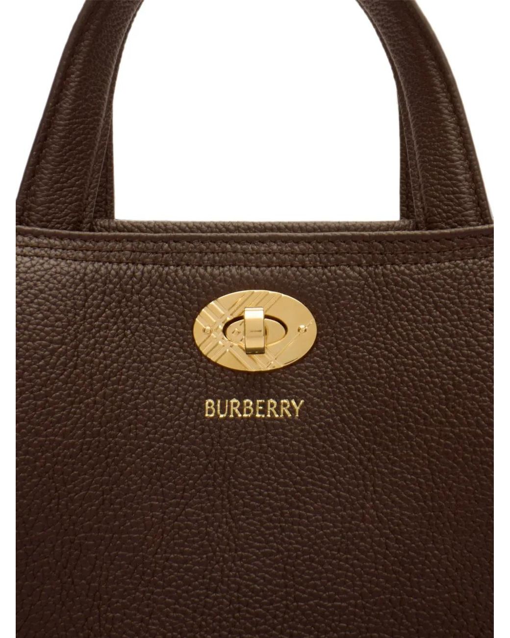 Burberry Brown Mini Cabas Cotswolds À Carreaux