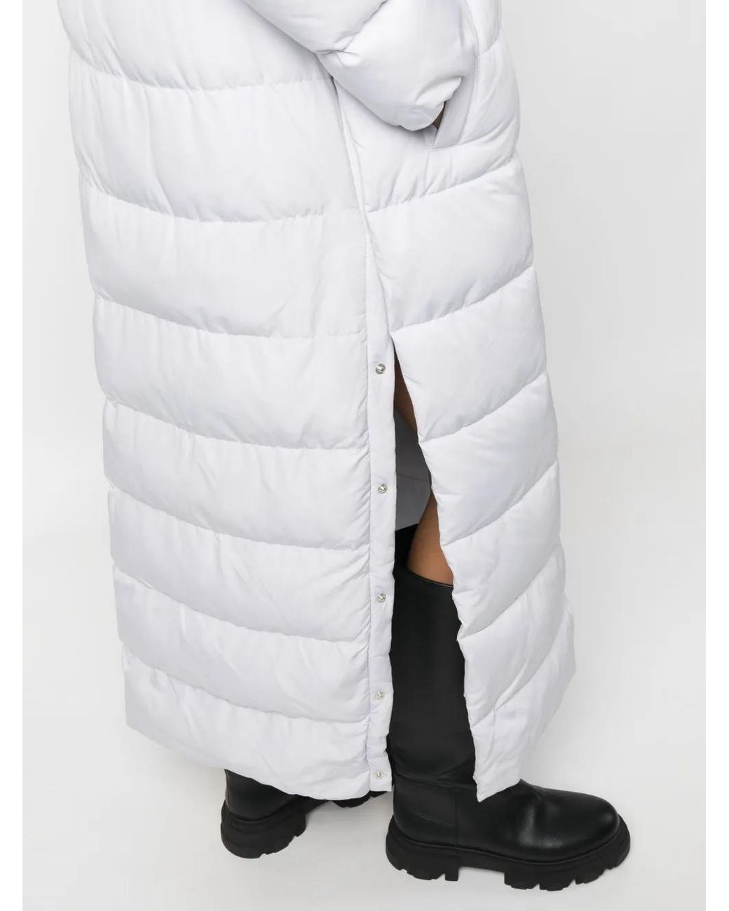 Patrizia Pepe White Padded Hooded Jacket