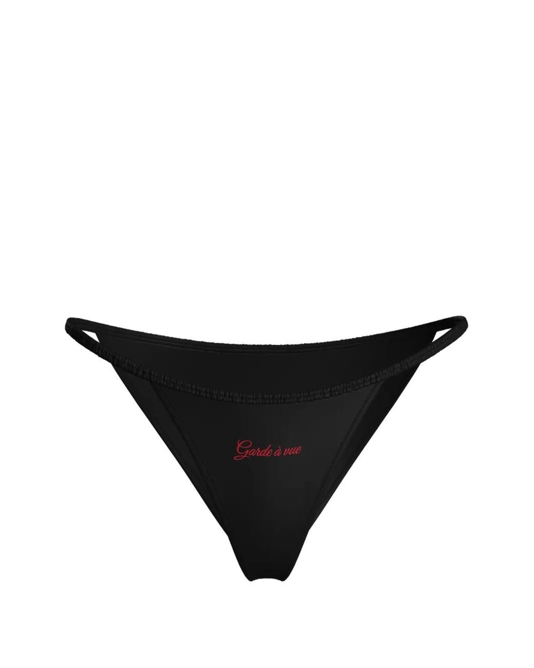 Scandale Black Culotte Dédicace En Satin À Broderies