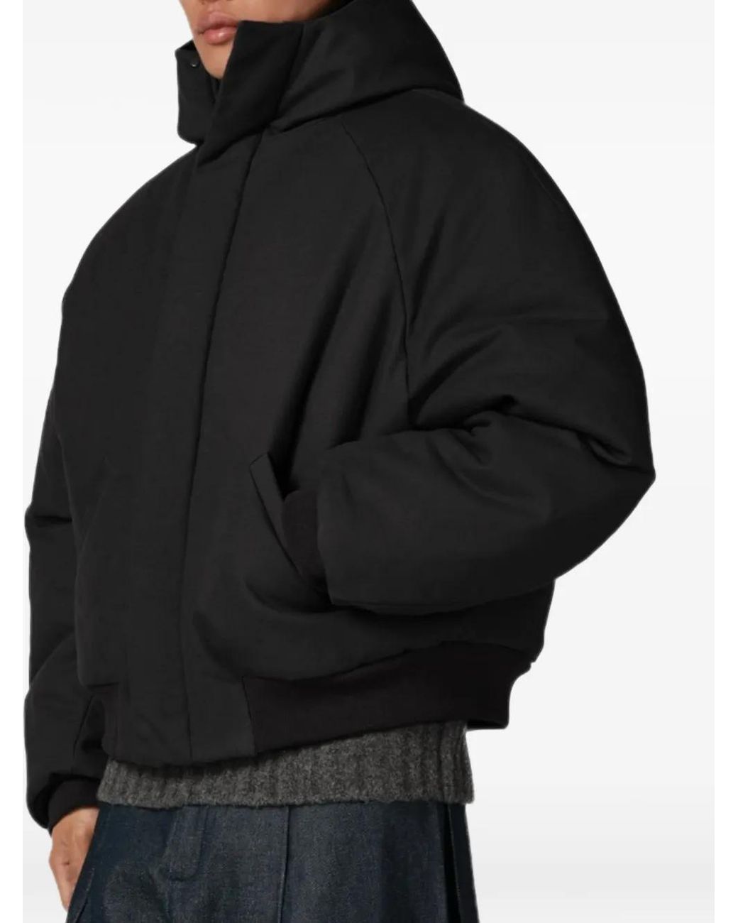 Seventh Black Orb Hooded Puffer Jacket