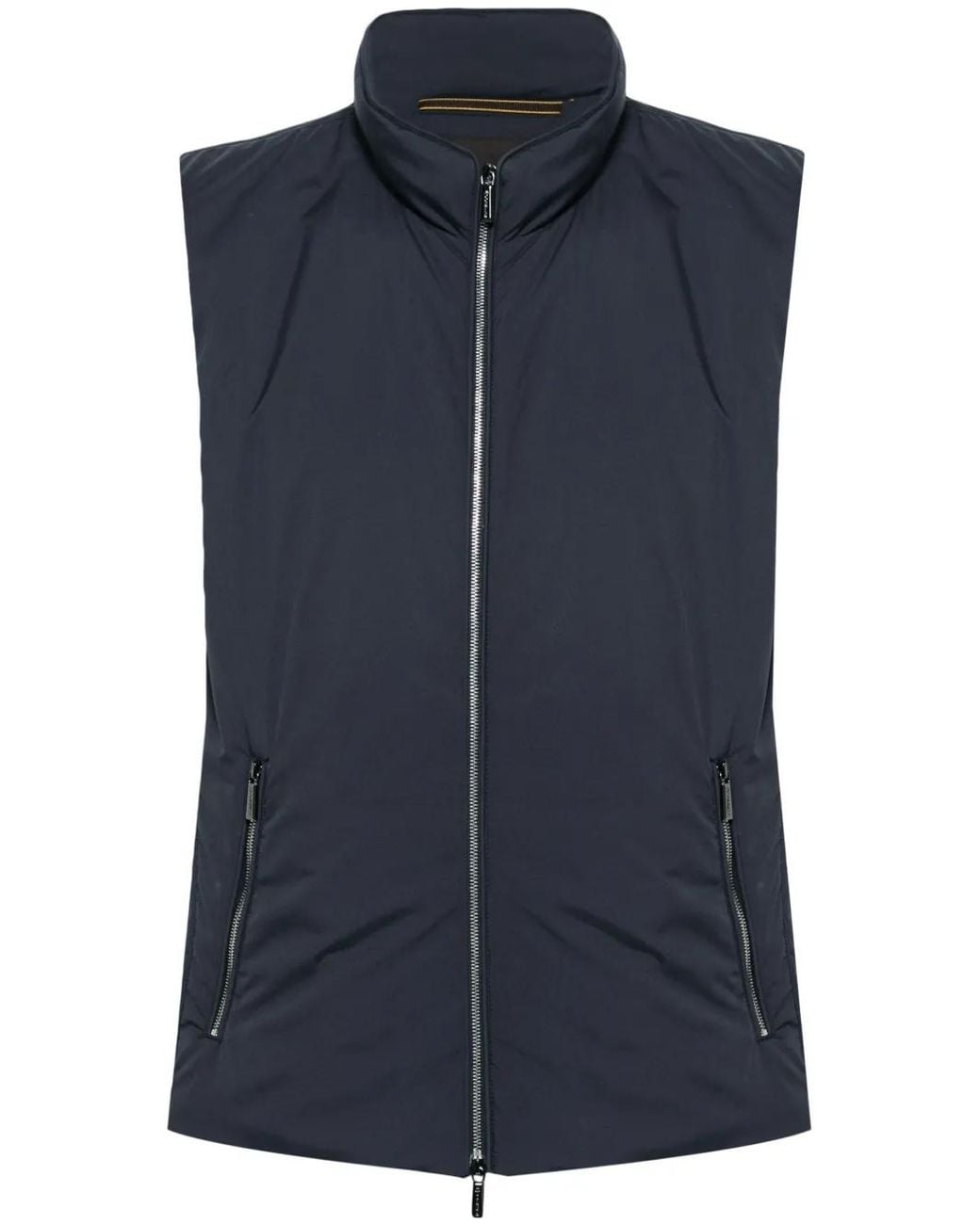 Moorer Blue Senio Padded Gilet for men