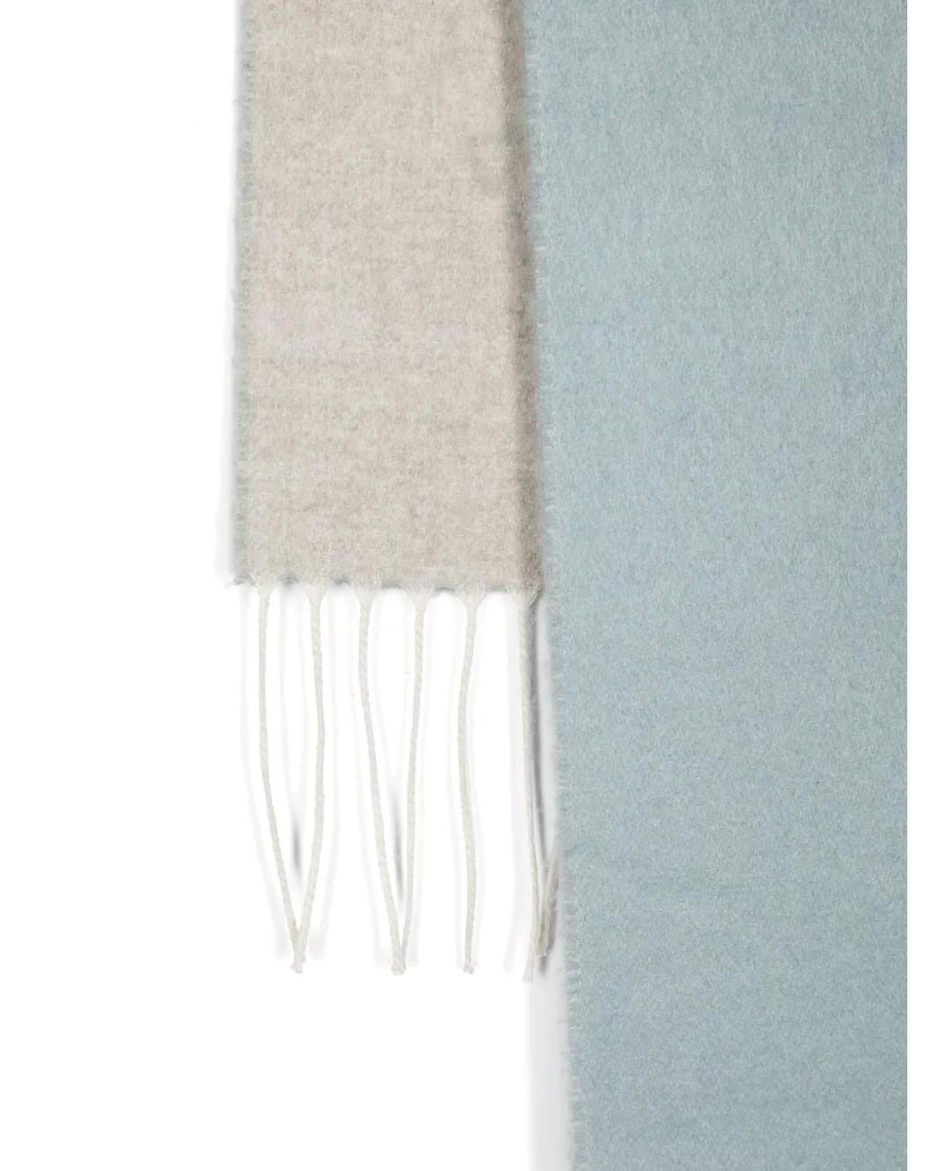 D4.0 Blue Logo-Patch Scarf for men