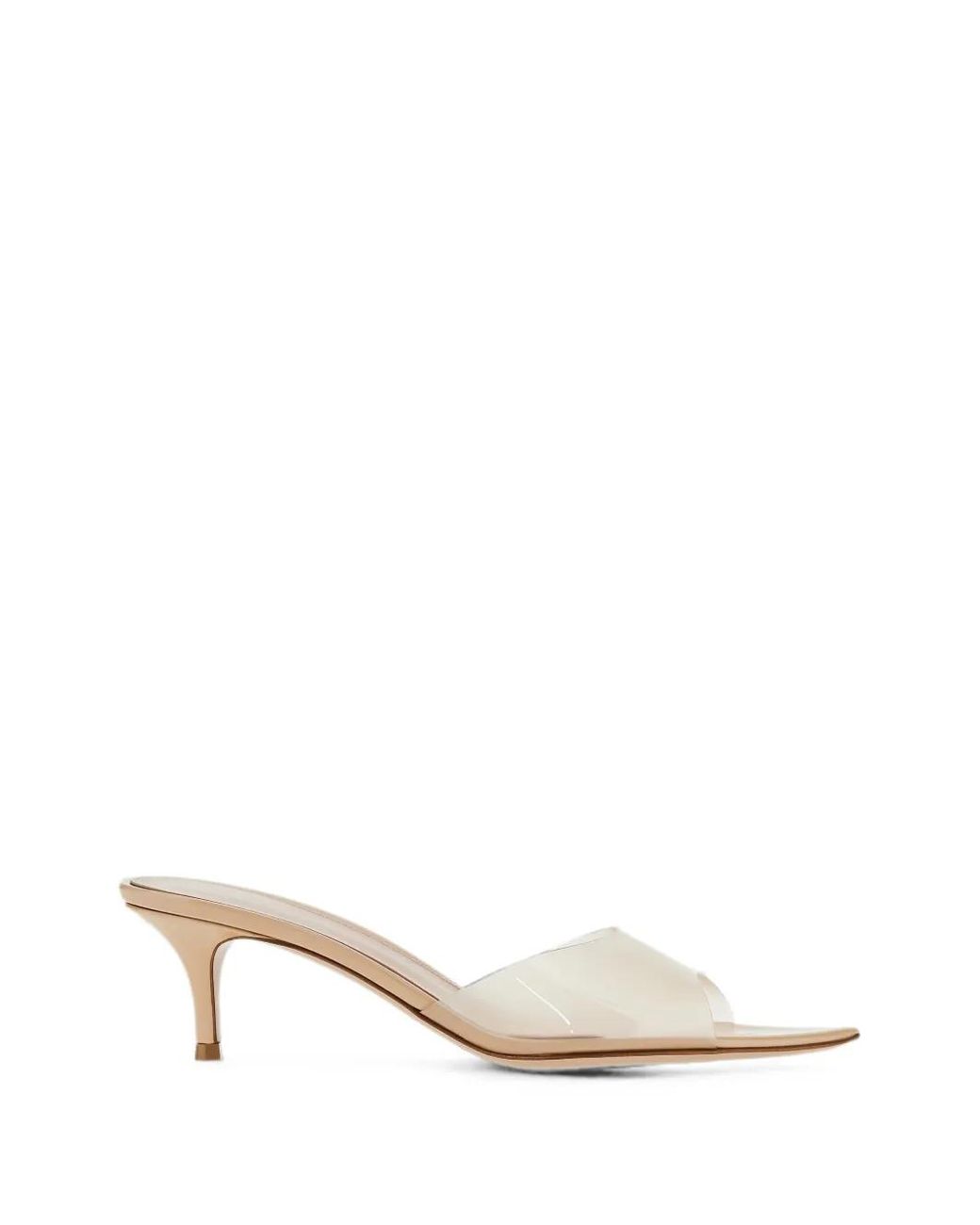 Gianvito Rossi Natural Mules Elle Transparentes