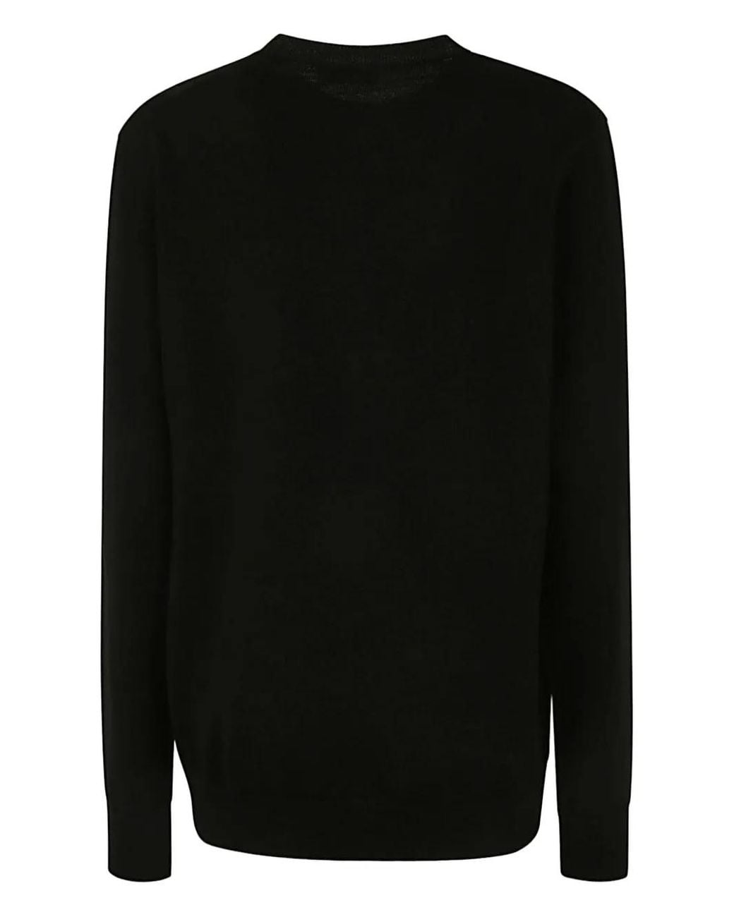Wardrobe NYC Black Crew-Neck Wool Sweater