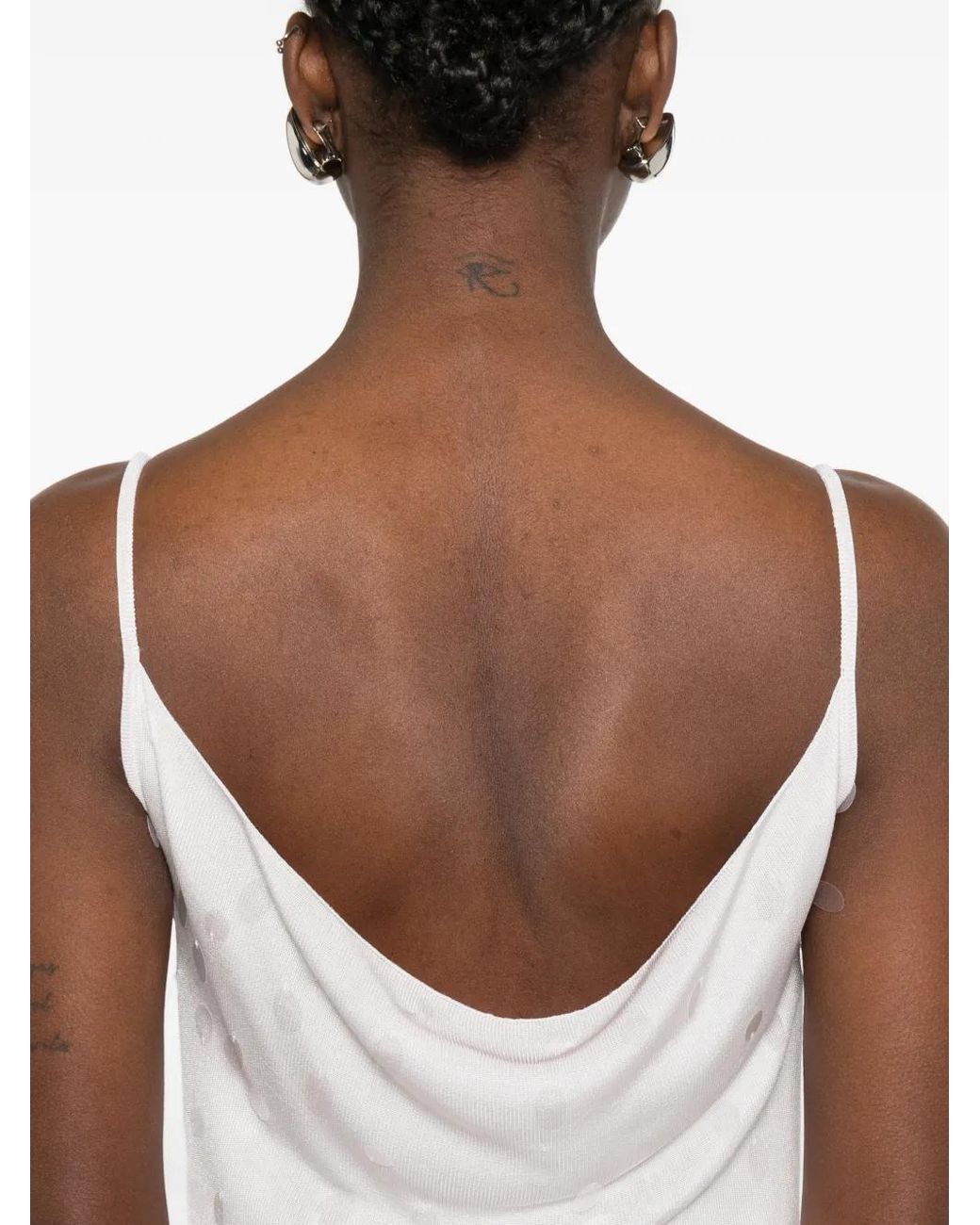 AYA MUSE White Lila Strapless Maxi Dress