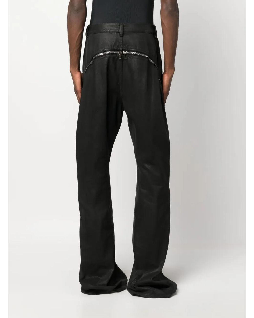 Rick Owens Black Denim Trousers for men