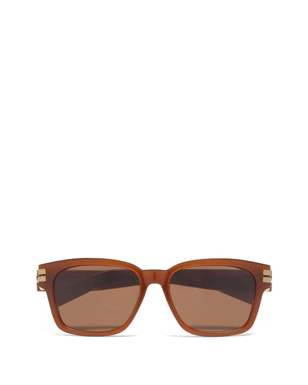 Zegna Brown Square-Frame Tinted Sunglasses for men