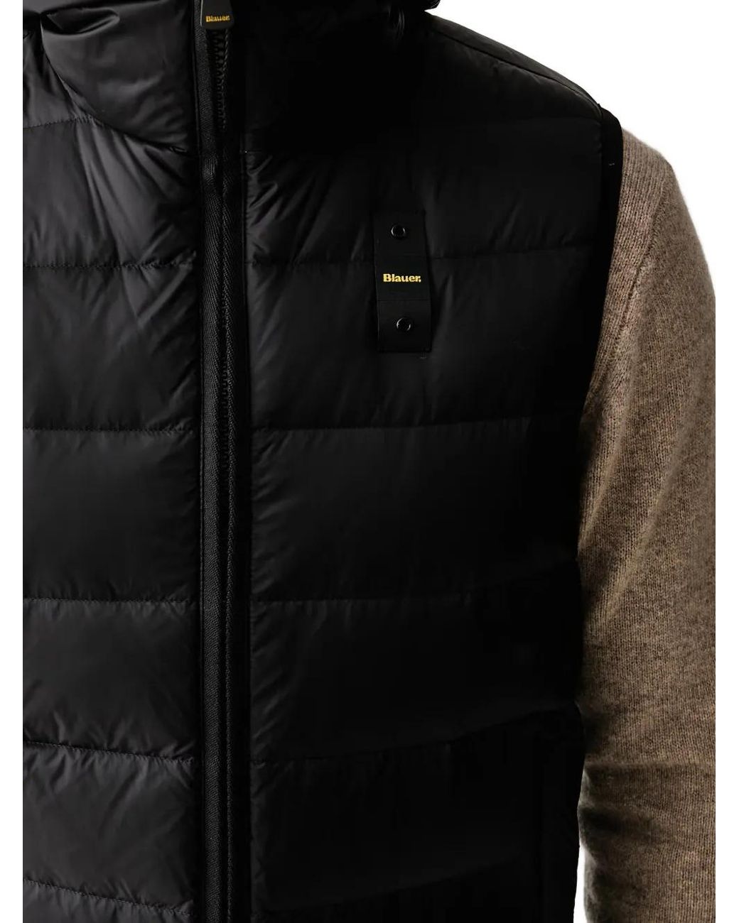 Blauer Black Gilet Matelassé Arden for men