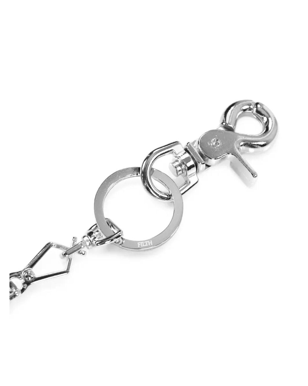 FILTH White Geometric-Link Chain