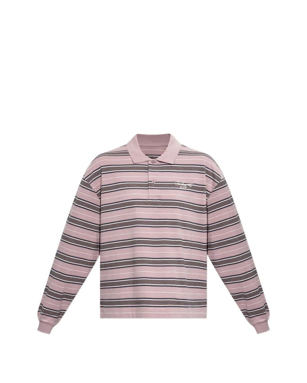 Carhartt Purple Striped Bronson Polo Shirt