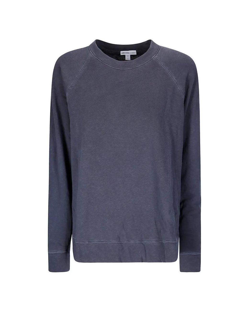 James Perse Blue Raglan-Sleeve Sweatshirt