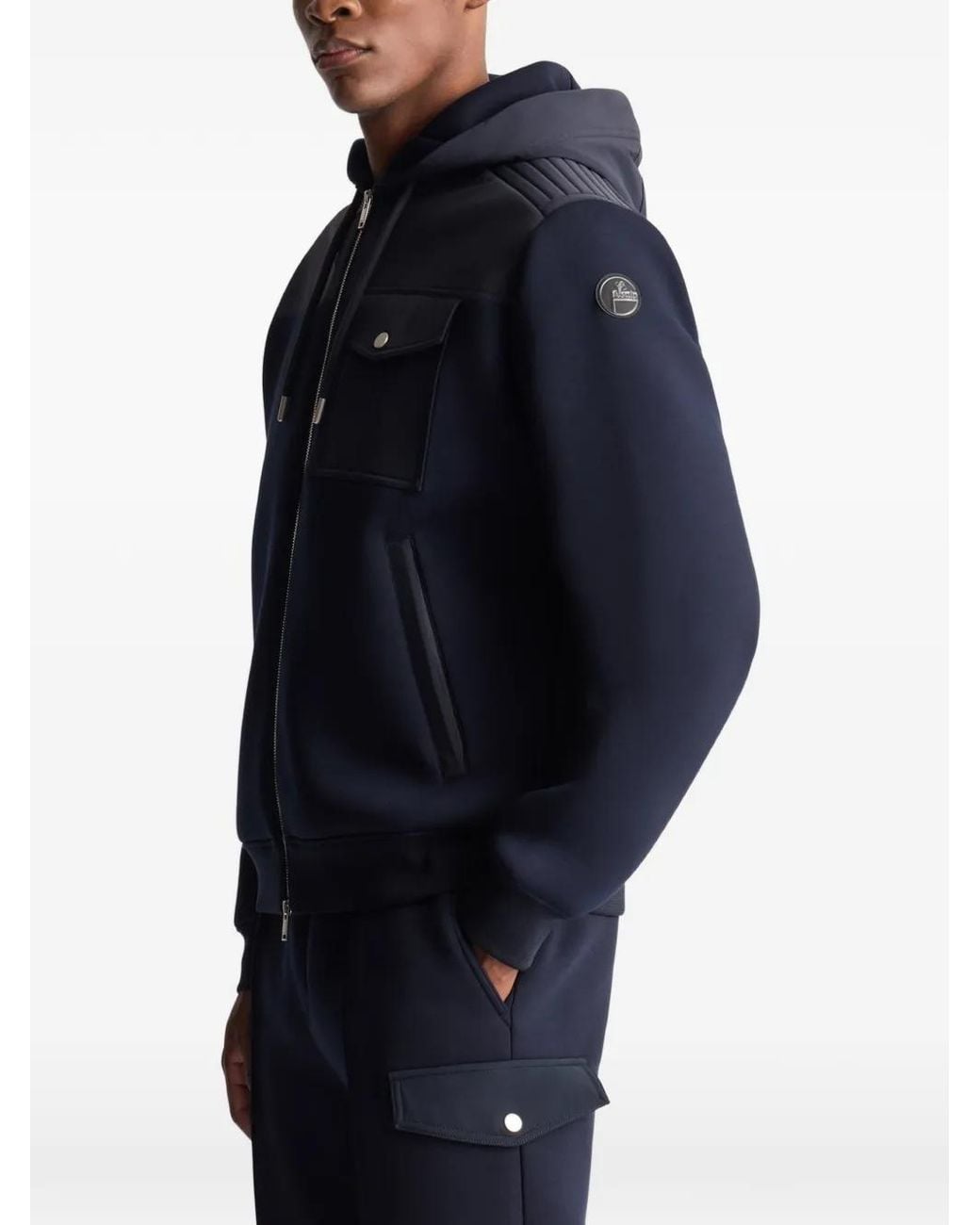 Fusalp Blue Cimarag Hooded Bomber Jacket for men