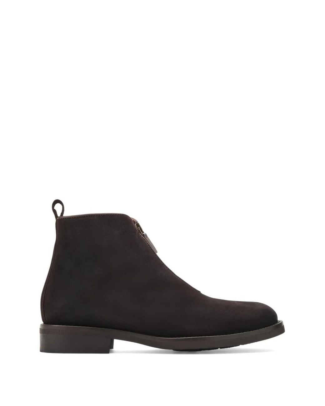 Lottusse Black Zip-Up Leather Boots for men