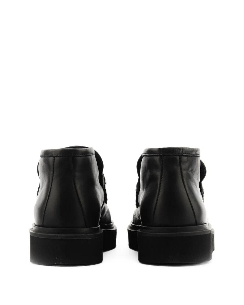 Nubikk Black Ella Monroe Logo-Plaque Loafers