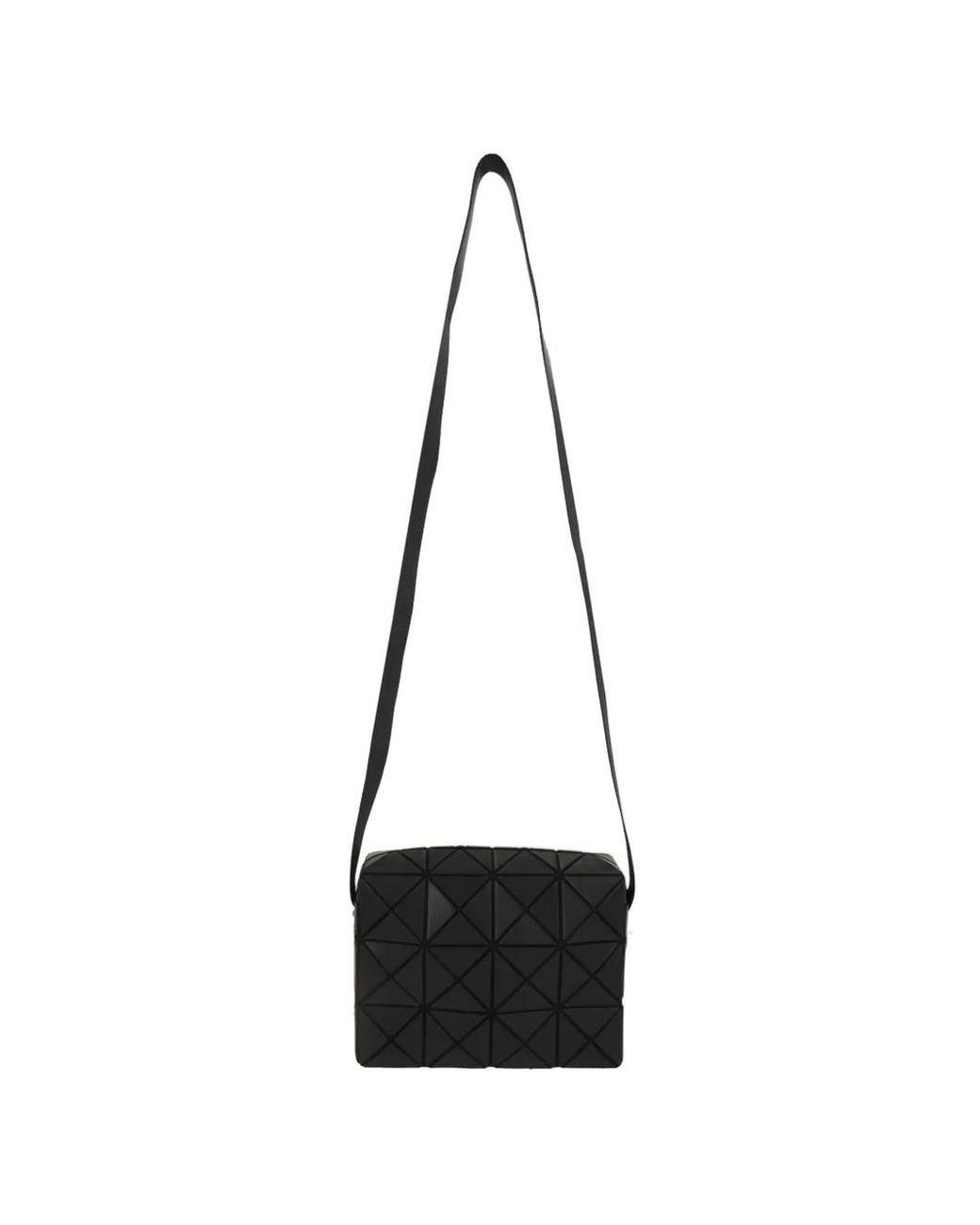 Issey Miyake White Cuboid Geometric-Panel Shoulder Bag