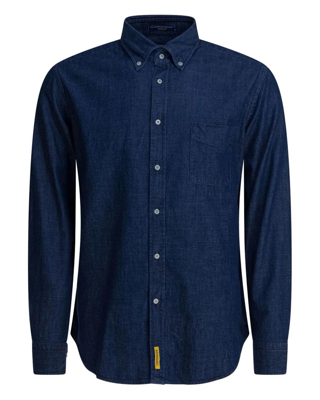 B.D. Baggies Blue Buttoned Pocket Shirt for men