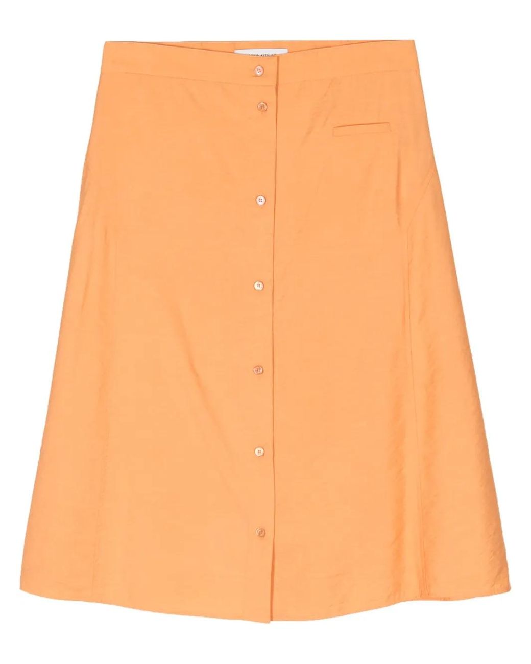 Maison Kitsuné Orange Jupe Trapèze À Taille Haute