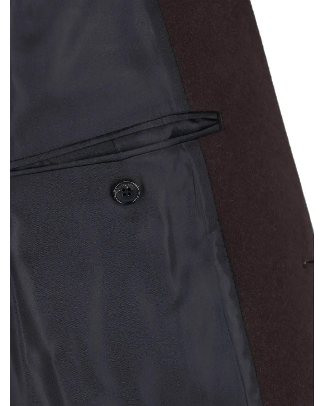 TONYWACK Black Single-Breasted Notched-Lapel Coat for men
