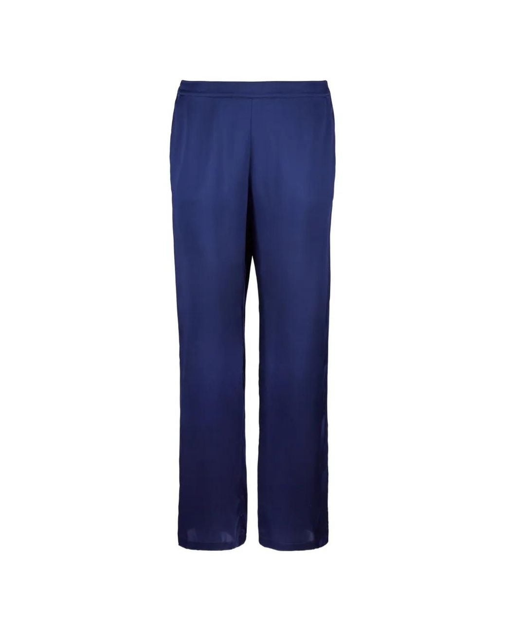 Aubade Blue Toi Mon Amour Silk Pajama Bottoms