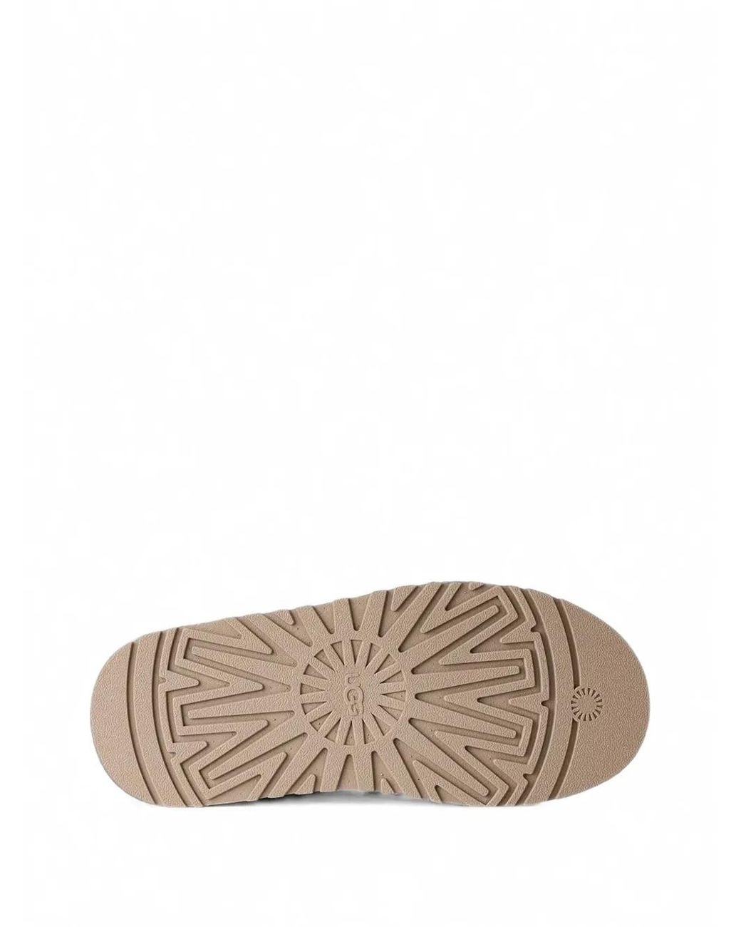 Ugg Natural Tazz Botanic Embroidered Platform Mules