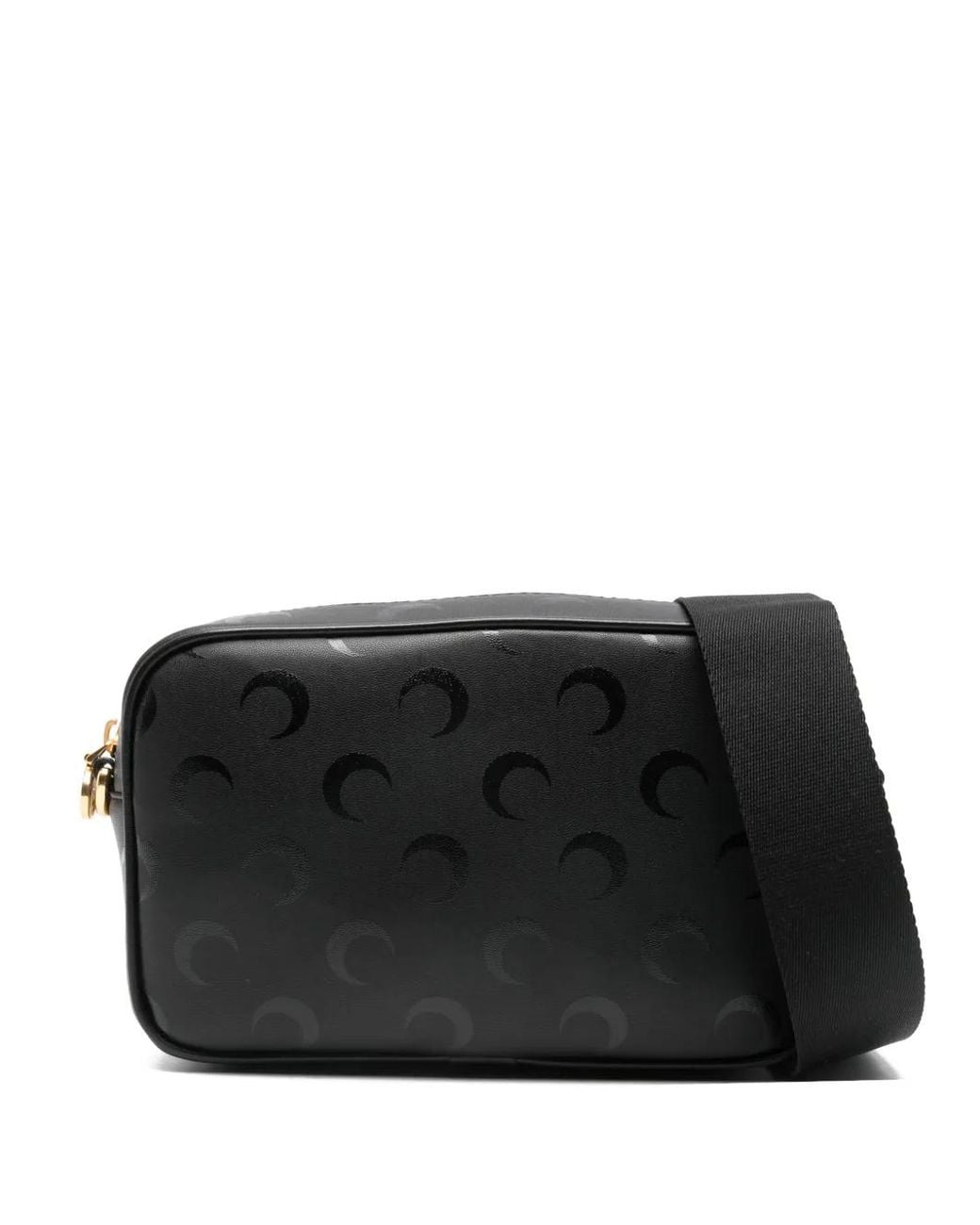 MARINE SERRE Black Moon Print Satchel