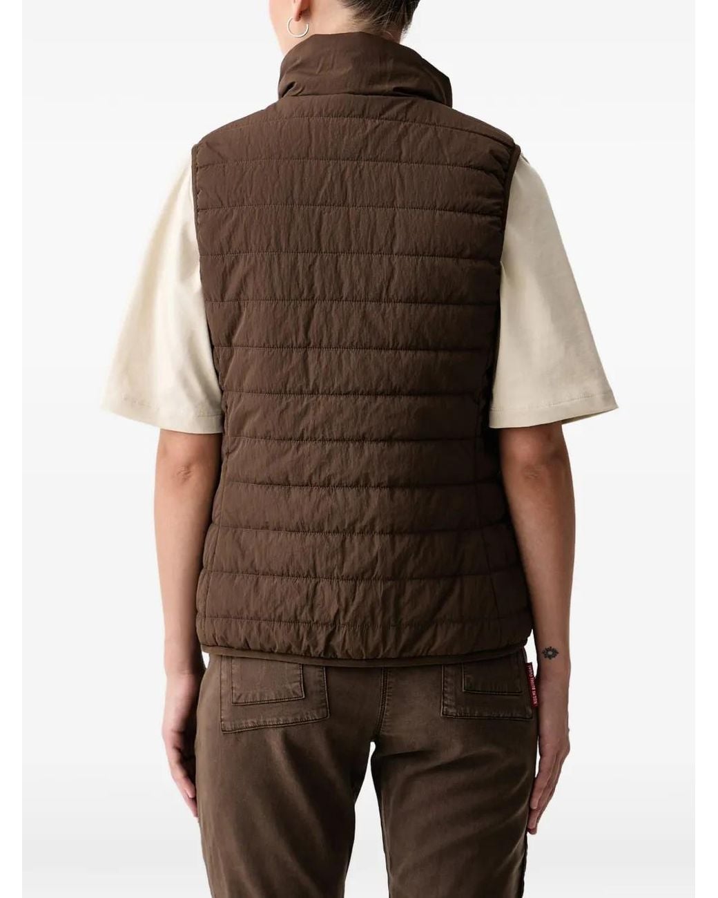 Aeronautica Militare Blue Reversible Quilted Gilet