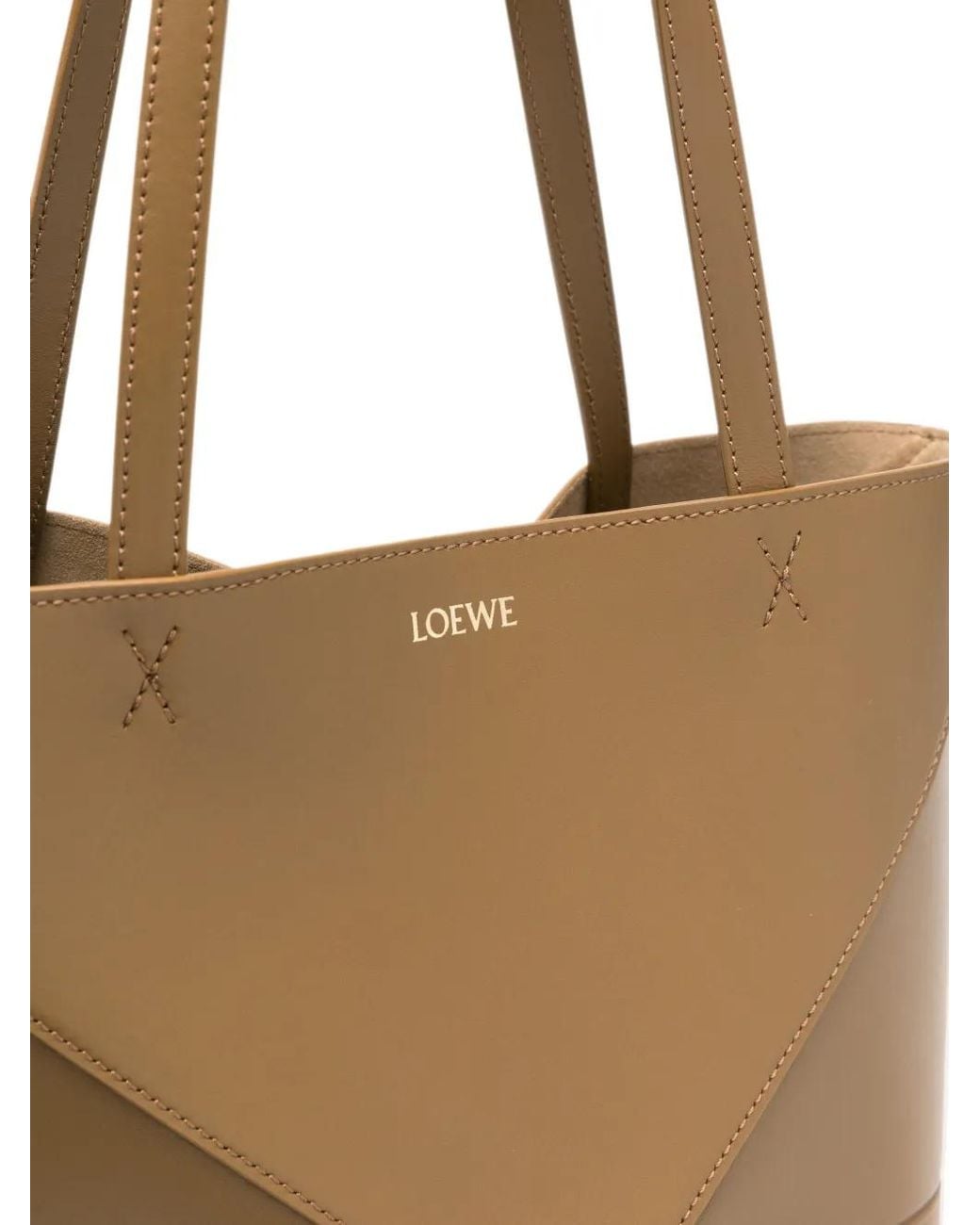 Loewe Brown Puzzle Leather Shoulder Bag