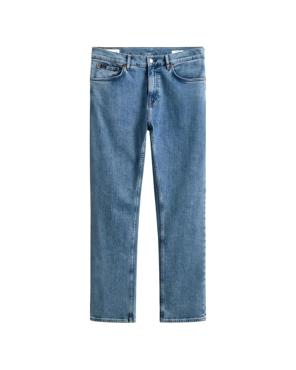 Gant Blue Jean Clean Wash À Coupe Classique for men